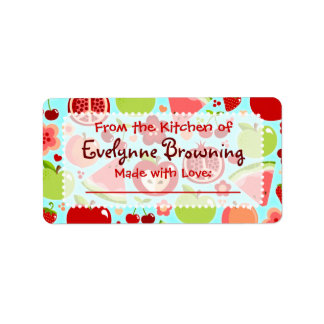Cutie Fruities Custom Inblikken / Jar Labels