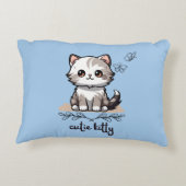 Cutie Kat Accent Pillow Kussen (Achterkant)