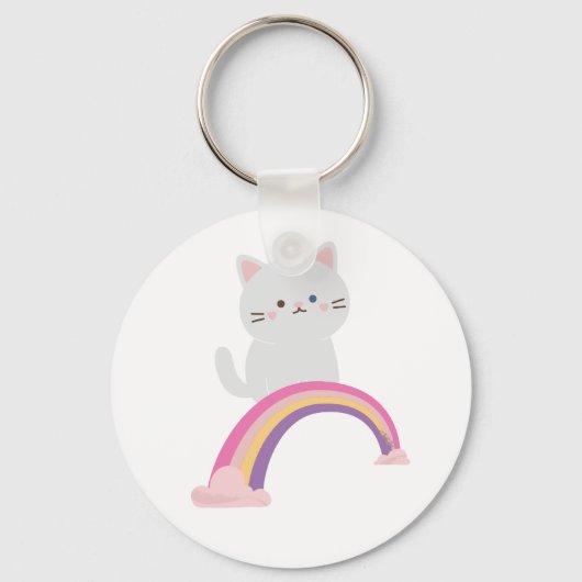 Cutie Kitten Cat Sleutelhanger (Voorkant)