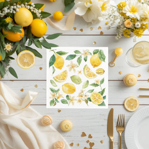 Cutie Lemon Citrus Baby Shower papier Servet