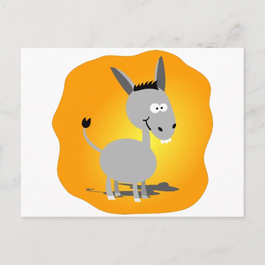 Cutie little Donkey Briefkaart (Voorkant)
