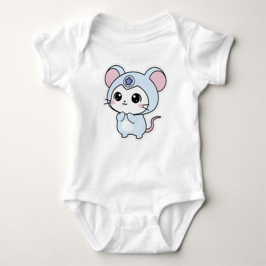 Cutie little mouse  romper (Voorkant)