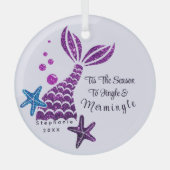 Cutie Mermaid Ornement de Noël (Recto)