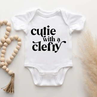 Cutie met een Clefty Baby Bodysuit Shirt
