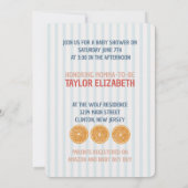 Cutie op de weg Baby shower Thema Kaart (Achterkant)