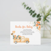 Cutie Oranje Citrus Baby Books insert card Briefkaart (Staand voorkant)