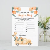 Cutie Oranje Citrus raad eens wat er in de luierza (Staand voorkant)