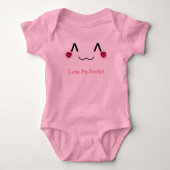 Cutie pa tootie baby onsie romper (Voorkant)