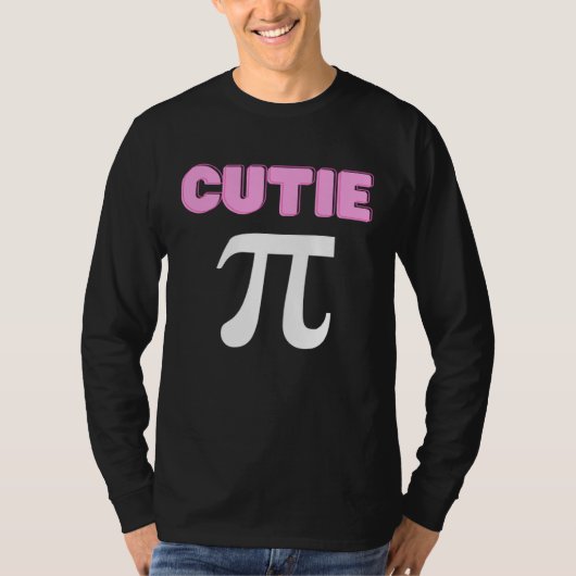 Cutie Pi Funny Math Joke Geek Cute Pi Day T-shirt (Voorkant)