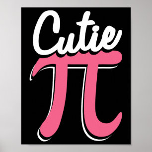Cutie Pi Happy Pi Day Funny Pi Day Viering Poster