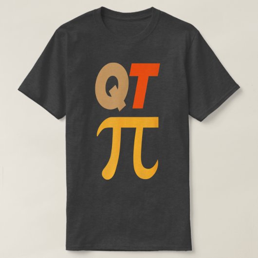 Cutie Pi QT Pi Science Wiskunde Pi Day Wiskunde Te T-shirt (Design voorkant)