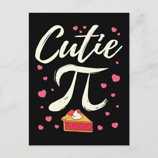Cutie Pi Schattigee Valentijnsdag taart Briefkaart (Voorkant)