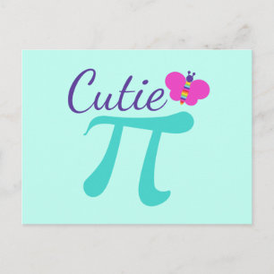 Cutie Pi Symbool Wiskunde Pun Briefkaart