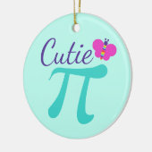 Cutie Pi Symbool Wiskunde Pun Keramisch Ornament (Links)