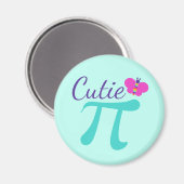 Cutie Pi Symbool Wiskunde Pun Magneet (Voorkant / Achterkant)