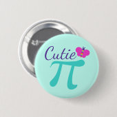 Cutie Pi Symbool Wiskunde Pun Ronde Button 5,7 Cm (Voorkant /achterkant)