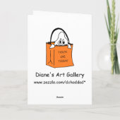 Cutie-Pie Avec Citrouille - Carte Halloween (Dos)