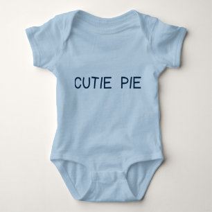 Cutie Pie Baby Blue Romper