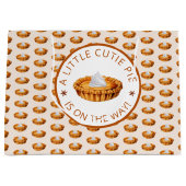 Cutie Pie Baby shower d'automne Grand sac cadeau (Devant)