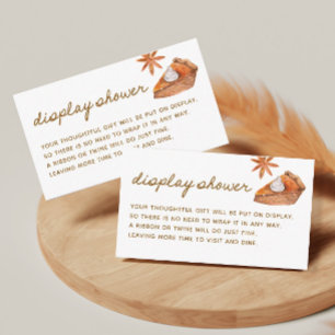 Cutie Pie Baby shower Display Douche Informatiekaartje