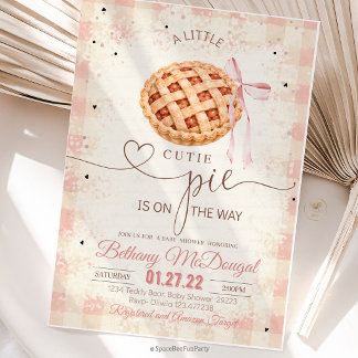 Cutie Pie Baby Shower Herfst Thanksgiving Kaart