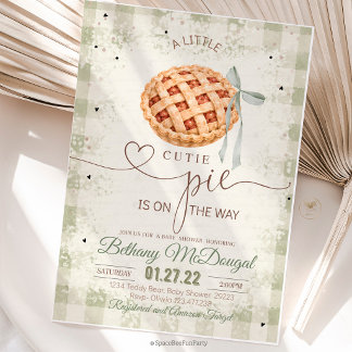 Cutie Pie Baby Shower Herfst Thanksgiving Kaart