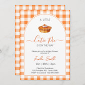 Cutie Pie Baby shower Kaart (Voorkant / Achterkant)