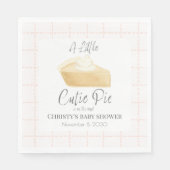 Cutie Pie Baby shower servetten - Herfst Party Tab (Voorkant)