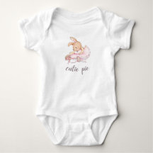 Cutie Pie Ballerina Bunny Baby Girl's Bodysuit