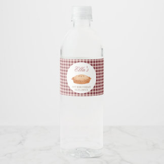 Cutie Pie Birthday Waterfles Etiket