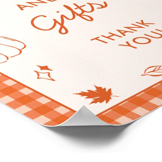 Cutie Pie Cards & Gifts Baby Shower Sign Poster (Hoek)