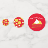 Cutie Pie Cherry 1st Birthday Party Theme Confetti (Achterkanten)