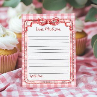 Cutie Pie Coquette Tijdcapsule Notitie Berichtkaar Bedankkaart