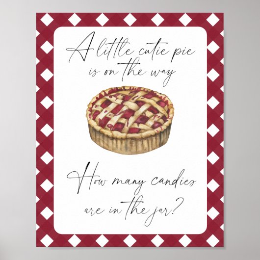 Cutie pie - devinez combien de bonbons Poster (Devant)