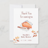 Cutie Pie Est Sur Le Chemin Du Baby shower Merci (Devant)