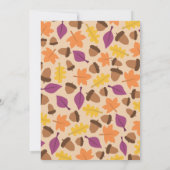 Cutie Pie Fall Anniversaire Invitation (Dos)