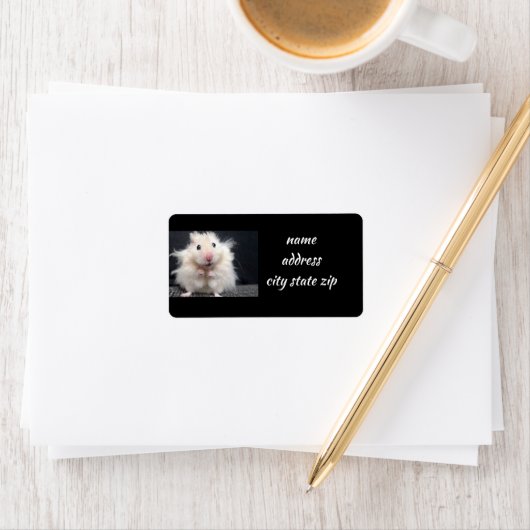 **CUTIE PIE GERBIL** ÉTIQUETTES DE ADRESSE (En situation)