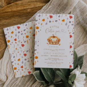 Cutie Pie Geslachtsneutrale Herfst Baby shower Kaart