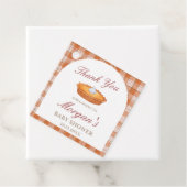 Cutie Pie Herfst Baby shower Bedankjes Labels (In situ)