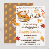 Cutie Pie Herfst Baby shower Kaart (Voorkant / Achterkant)