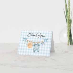 Cutie Pie Herfst Boy Baby shower Bedankt Card
