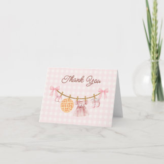 Cutie Pie Herfst Meisje Baby shower Bedankt Card