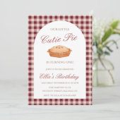 Cutie Pie Invitation Anniversaire (Debout devant)