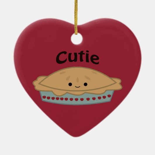 Cutie Pie Keramisch Ornament (Achterkant)