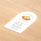 Cutie Pie Lemon Baby shower Acrylique Invitation (Poser)