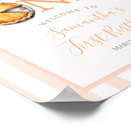 Cutie Pie Orange En vichy 1ère Affiche de bienvenu (Coin)