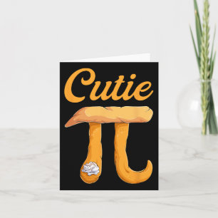 Cutie Pie Pi Dag Retro Wiskunde Lover Shirten Kaart