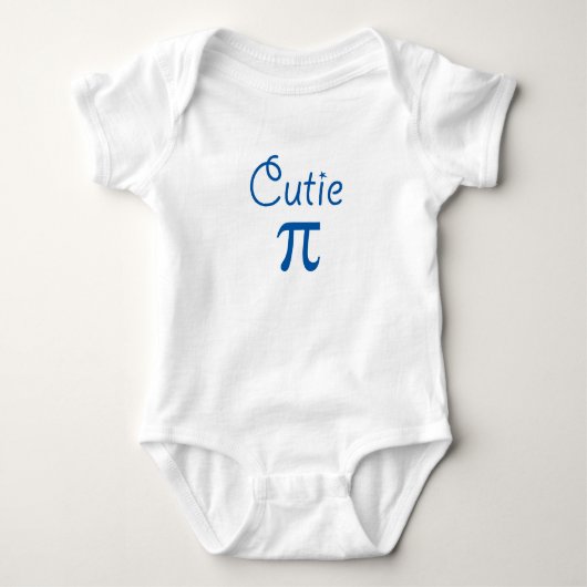 Cutie pie pi geeky en een schattige baby lijfkostu romper (Voorkant)