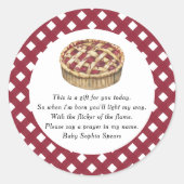 Cutie pie - Prière Candle Étiquette (Devant)