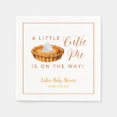 Cutie Pie Pumpkin Baby shower servetten (Voorkant)